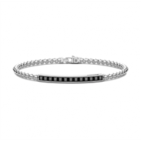 Pulsera Zancan Hombre in Plata ESB308-NE